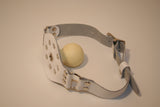 Locking Post-Mounted Airway Ball Gag - White