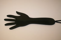 Black Imitation Leather Paddle "Open Hand"