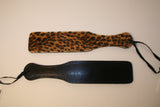 Imitation Leather Paddle w/ Leopard Print Fur