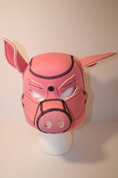 Neoprene Piggy Hood w/ Removable Muzzle - Pink