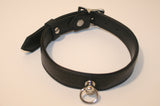 Leather Kitten Collar - Black