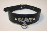 "SLAVE" Rhinestone Letter Bondage Collar