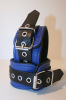 Blue & Black Bondage Cuffs