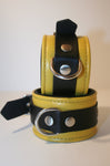 Yellow & Black Bondage Cuffs