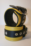 Yellow & Black Bondage Cuffs