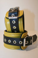 Yellow & Black Bondage Cuffs