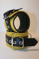 Yellow & Black Bondage Cuffs