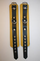 Yellow & Black Bondage Cuffs