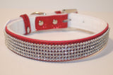 Metallic Glitter Rhinestone Choker; Adjustable Collar; Necklace