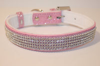 Metallic Glitter Rhinestone Choker; Adjustable Collar; Necklace