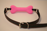 Who's A Good Puppy? Silicone Bone / Bit Gag - Pink