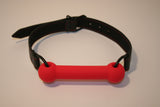 Silicone Comfort Pony Bit Gag - Red