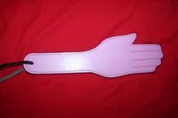 Black & Pink Imitation Leather Paddle "Hand"