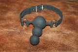 Locking Comfort Silicone 3 Tier Deep Throat Ball Gag