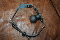 Locking Post-Mounted Airway Ball Gag - Black