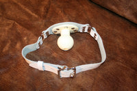 Locking Post-Mounted Airway Ball Gag - White