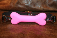 Who's A Good Puppy? Silicone Bone / Bit Gag - Pink