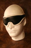 Velcro Closure Padded Blindfold - Black w/ Black, Pink, Red or White Trim