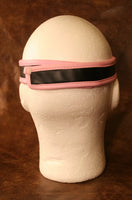 Velcro Closure Padded Blindfold - Black w/ Black, Pink, Red or White Trim