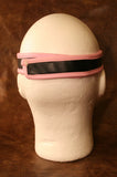 Velcro Closure Padded Blindfold - Black w/ Black, Pink, Red or White Trim