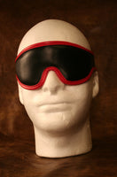 Velcro Closure Padded Blindfold - Black w/ Black, Pink, Red or White Trim