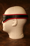 Velcro Closure Padded Blindfold - Black w/ Black, Pink, Red or White Trim