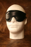 Velcro Closure Padded Blindfold - Black w/ Black, Pink, Red or White Trim