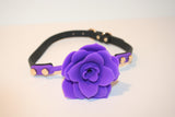 Silent Flower Breather Ball Gag - Silicone Ball Gag with Purple Flower