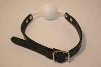 Locking Silicone Comfort Ball Gag - White