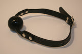 Locking Silicone Comfort Ball Gag - Black