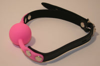 Locking Silicone Comfort Ball Gag - Pink