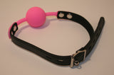 Locking Silicone Comfort Ball Gag - Pink